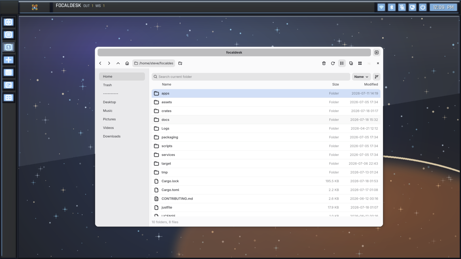 FocalDesk native file manager